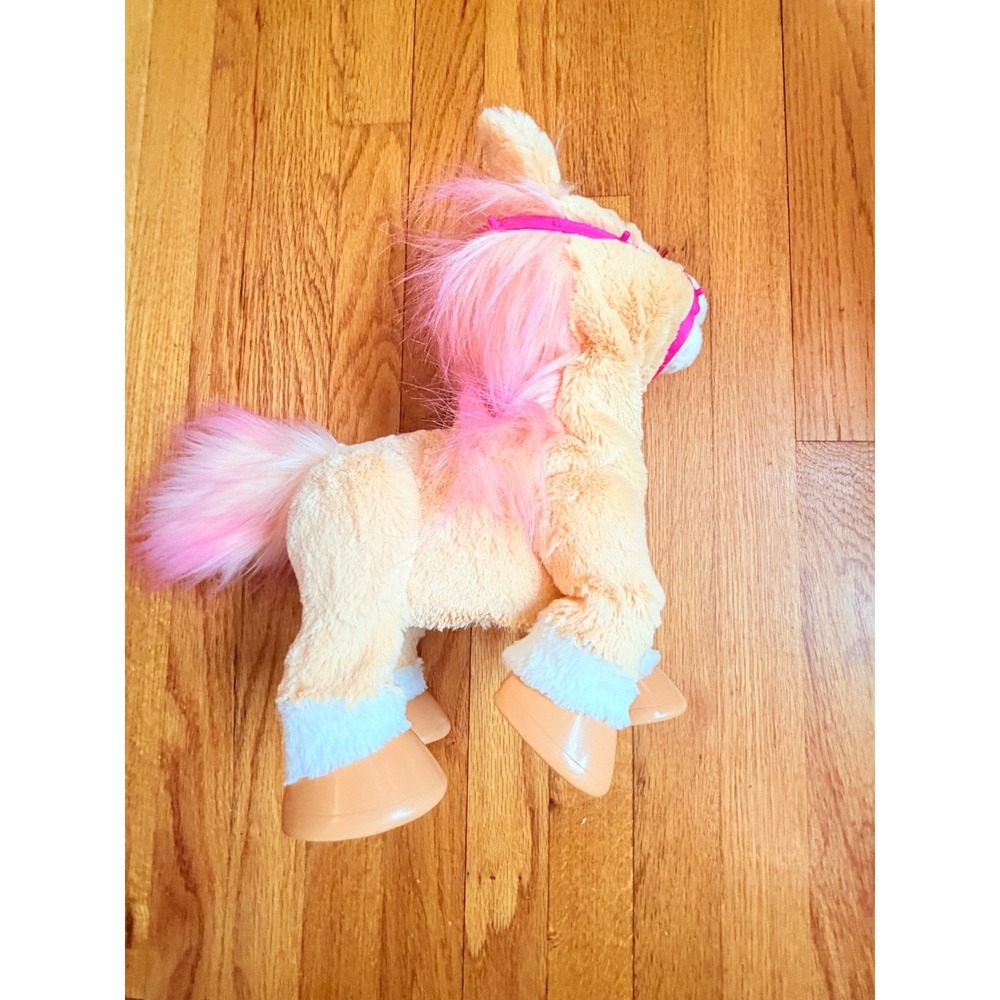 FurReal Friends Cinnamon My Stylin Pony Interactive Plush TanPink Mane 80+Sounds